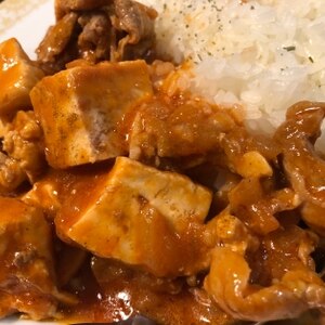 豆腐と豚肉のオイケチャ炒め